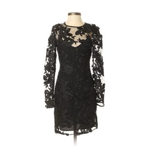 Topshop Dresses - Topshop Applique Black Lace Mini Dress NWT! Topshop Dresses - Topshop Applique Black Lace Mini Dress NWT!